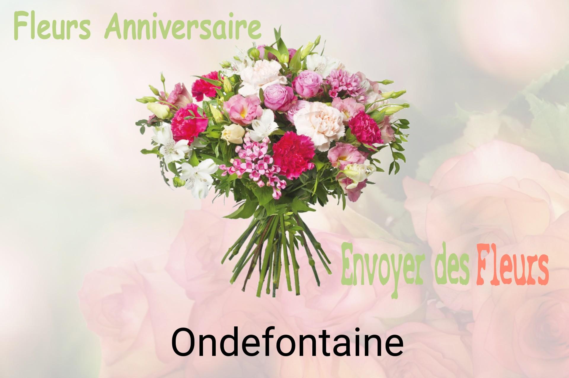 Bouquet de fleurs d’anniversaire livré à Ondefontaine