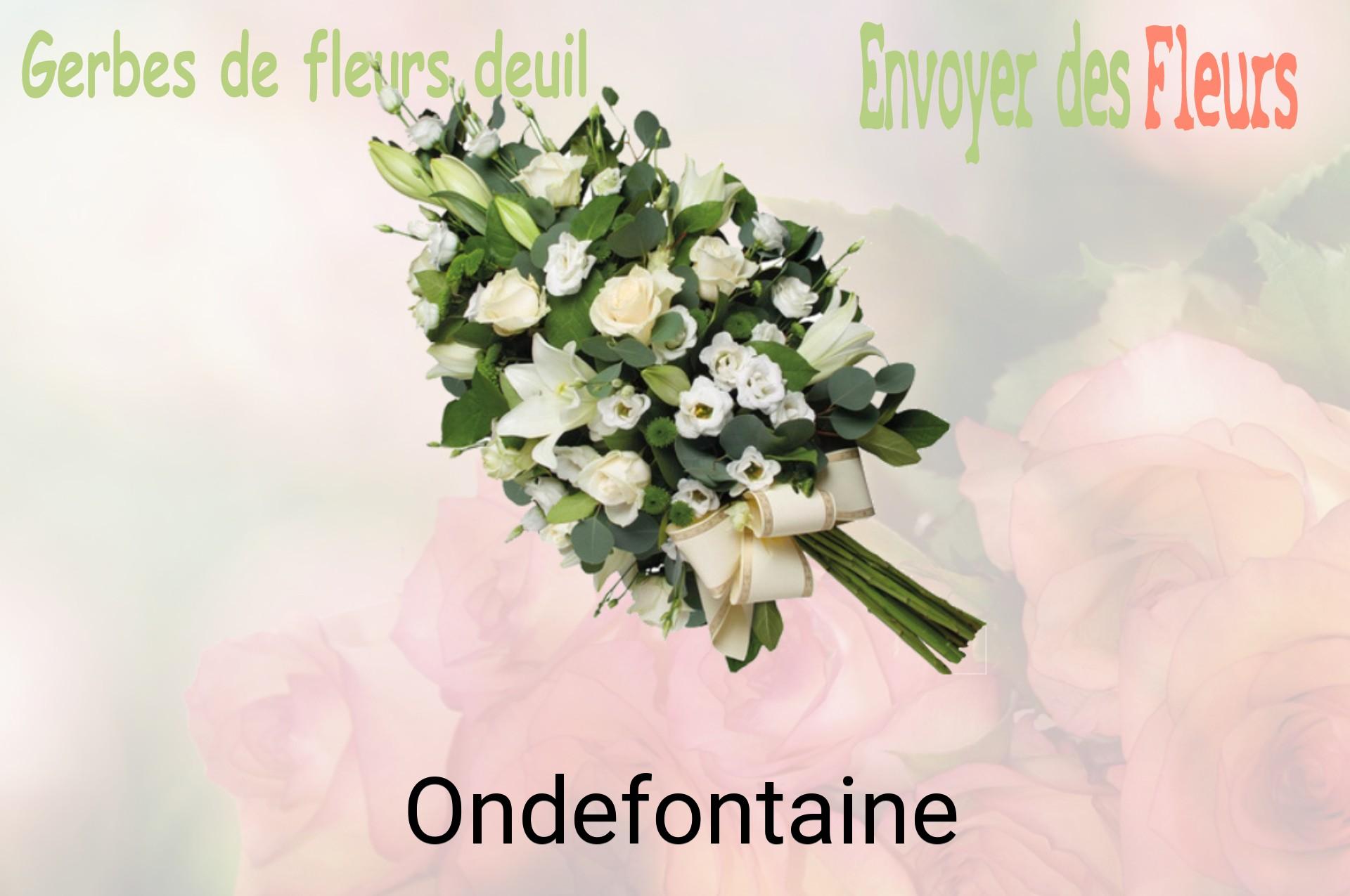 Gerbe de fleurs de deuil livrée à Ondefontaine